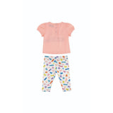 Moschino White Toy Kindies Set T-Shirt & Leggings