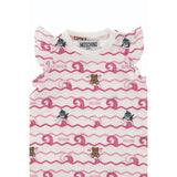 Moschino Kids Baby Girl's Teddy Bear Ruffled Sleeved Dress