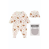 Moschino Kids New Born Teddy Bear Cotton Babygrow Set