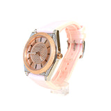 Michael Kors Ladies Watch Channing Rose Gold-Glitz Dial