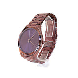 Michael Kors Women's Slim Runway Three-Hand Purple Stainless Steel Watch