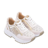 Michael Kors Kids Girl's Vanilla & Gold Sneaker