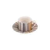 Missoni Home Stripes Jenkins 8 Set 6 Pcs. Tea Cup & Saucer Cylindric Shape