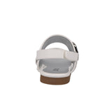 Michael Kors Kids Girl's Sydney Kenzie White & Silver Sandal