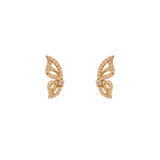 Michella 18 Ct Gold Diamond Butterfly Earring Basic