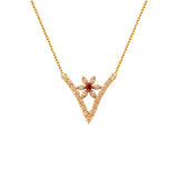 Michella 18 Ct Gold Diamond  Necklace Basic