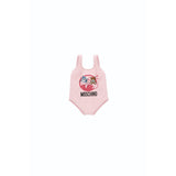 Moschino Kids Baby Girl's Bright Pink Logo Swimsuit