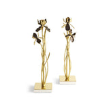 Michael Aram Black Iris Candleholders