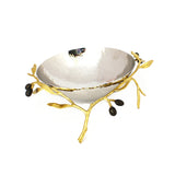 Michael Aram Olive Branch Gold Med Serving Bowl