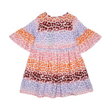 Molo Bolso Kids Multicolor Jaguar Print Dress