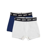 Molo Bolso Kids قطعتان من السراويل الداخلية ذات الخصر وشعار الماركة للأطفال
