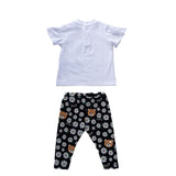 Moschino Black Toy Daisy T-Shirt & Leggings Set
