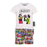 Moschino Kids Comic Print T-Shirt & Shorts Set