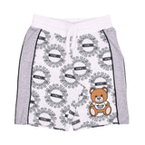 Moschino Kids Teddy Logo Grey T-Shirt and Shorts Set