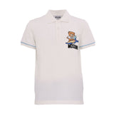 Moschino Kids Teen White & Blue Shorts