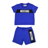 Moschino Kids Logo Print Cotton T-Shirt and Shorts Set