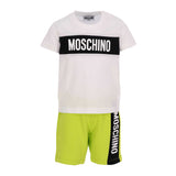Moschino Kids Logo Print Cotton T-Shirt and Shorts Set
