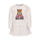 Moschino Kids Girl's White Teddy Bear Dress