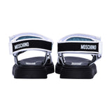 Moschino Kids Boy's Blue Logo Touch Strap Sandal