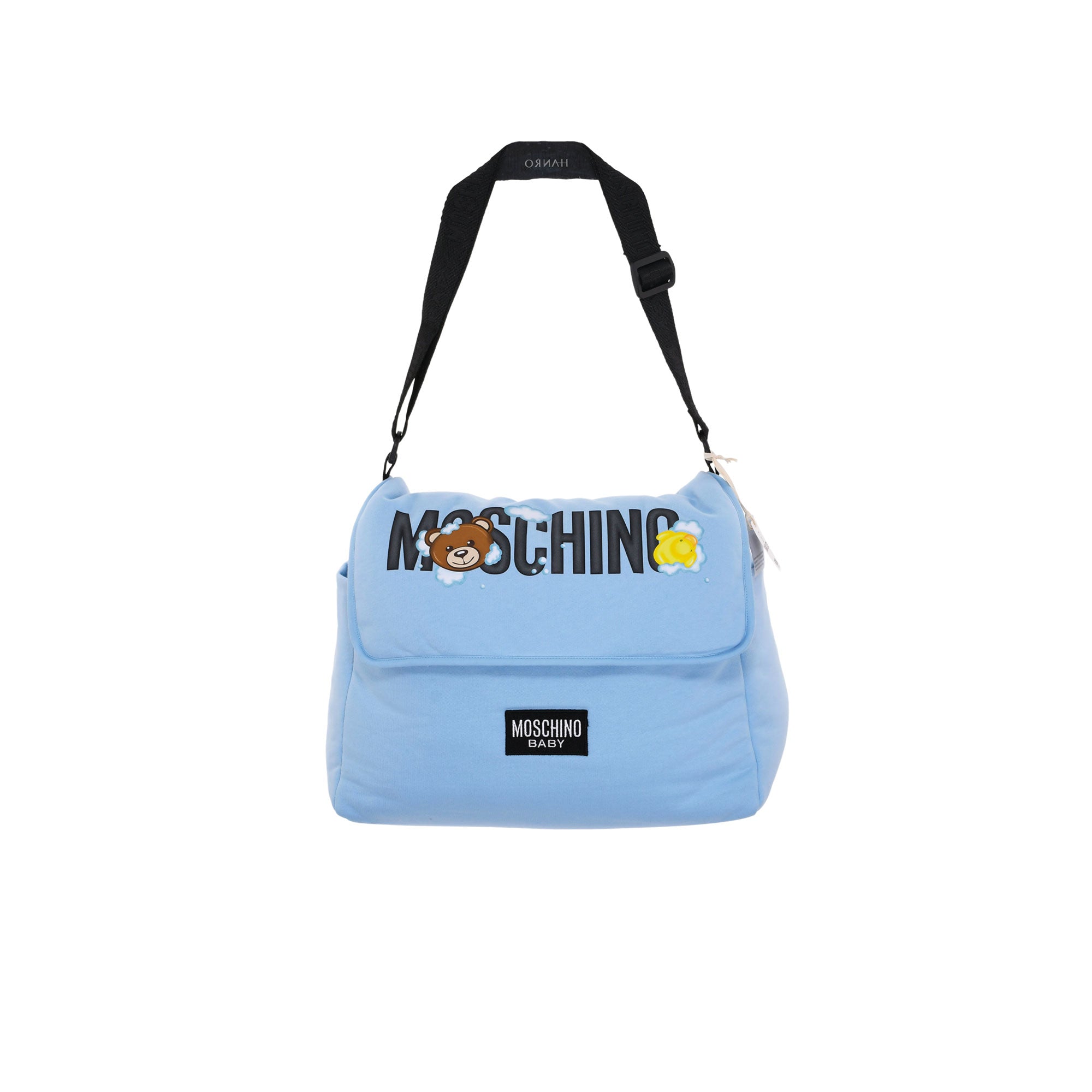 Moschino Teddy Print Changing Bag – Blue Salon - Main Image