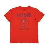 Moschino Kids Logo Print Red T-Shirt