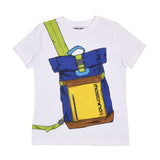 Moschino Kids Logo Print Cotton White T-Shirt