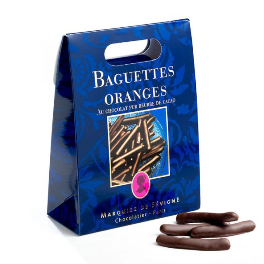 Marquise De Sevigne Baguettes Oranges - Dark Chocolate with Orange 300g | Chocolates | Chocolates & Biscuits | Gourmet Marquise De Sevigne Baguettes Oranges - Dark Chocolate with Orange 300g | Chocolates | Chocolates & Biscuits | Gourmet