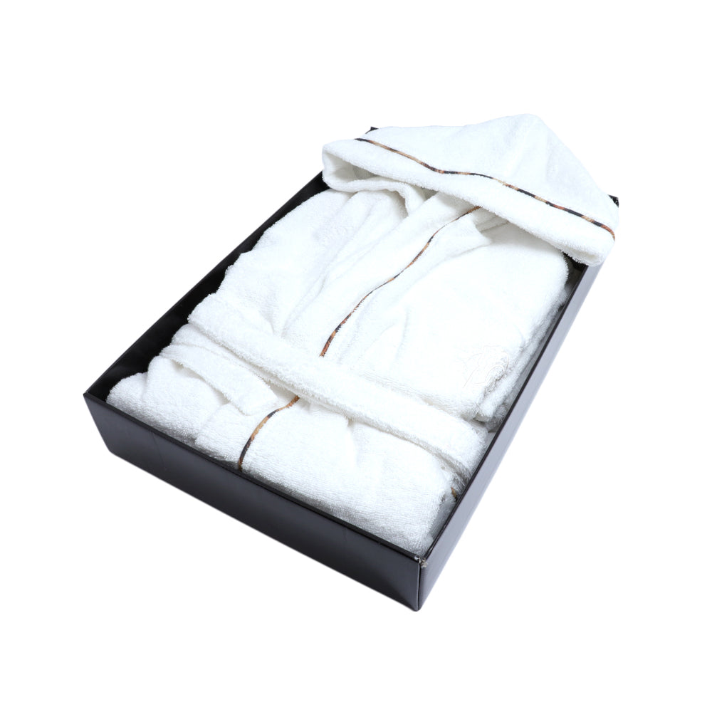 Roberto Cavalli Basic Bathrobe Hood Bianco Size Xxl | Bathrobe Roberto Cavalli Basic Bathrobe Hood Bianco Size Xxl | Bathrobe