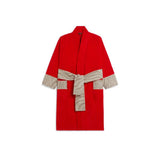 Roberto Cavalli Macro Zebrage Bathrobe Shawl - Rosso/Sabbia