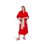 Roberto Cavalli Macro Zebrage Bathrobe Shawl - Rosso/Sabbia