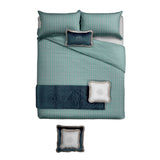 Roberto Cavalli Araldico New Duvet Set - Acqua 260X240+270X290(2)50X80 Cm