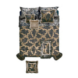 Roberto Cavalli Canopy Jaquard Sheet Set And Comforter Blu - 270X290+270X260 Cm