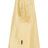 N Design Women's Yellow Hand Embroidered Abaya