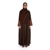 Nero Abaya Brown Color Large Size