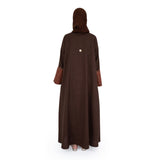 Nero Abaya Brown Color Large Size