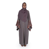 Nero Abaya Purple Color Free Size