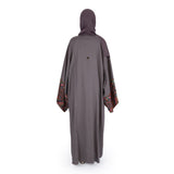 Nero Abaya Purple Color Free Size