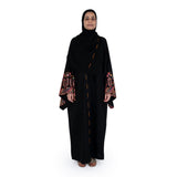 Nero Abaya Black And Multi Color Free Size