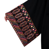 Nero Abaya Black And Multi Color Free Size
