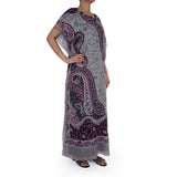 Nero Jalabiya Gray With Purple Free Size