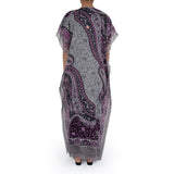 Nero Jalabiya Gray With Purple Free Size