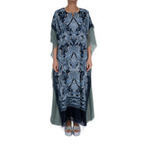 Nero Jalabiya Gray And Blue Color Free Size