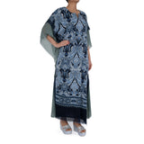 Nero Jalabiya Gray And Blue Color Free Size