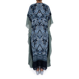 Nero Jalabiya Gray And Blue Color Free Size