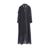 Nero Women's Medium Dark Grey Daily Abaya