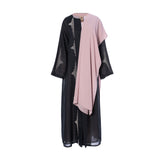 Nero Women's Large Black/Nude Daily Abaya