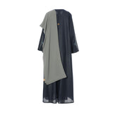Nero Women's Large Navy Blue Daily Abaya