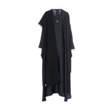 Nero Women's Free Size Black/Gold Occasions Abaya