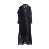 Nero Women's Large Black Purple Abaya