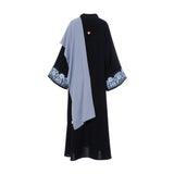 Nero Women's Large Black/Blue Abaya